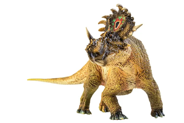 Sinoceratops Dinosauro Sfondo Bianco — Foto Stock