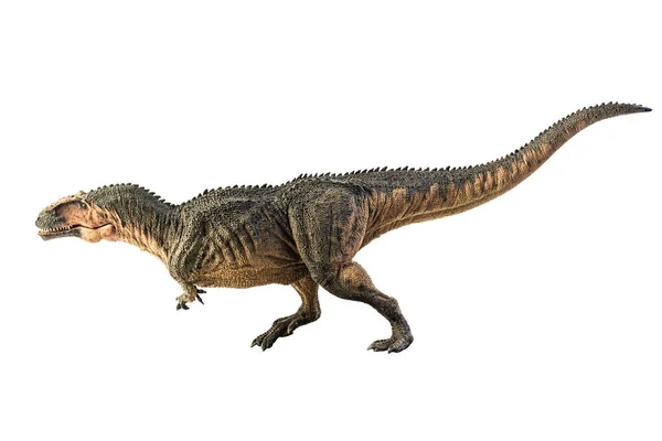 Gigantozaur Dinozaur Białym Tle — Zdjęcie stockowe