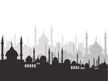 İslam temalı cami vektör tasarımı