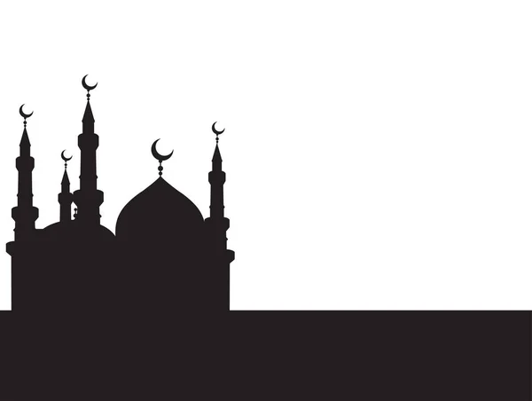 Diseño Vectorial Mezquita Con Tema Islam — Archivo Imágenes Vectoriales