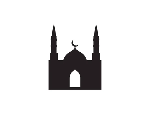 Векторний Дизайн Мечеті Темою Ісламу — стоковий вектор