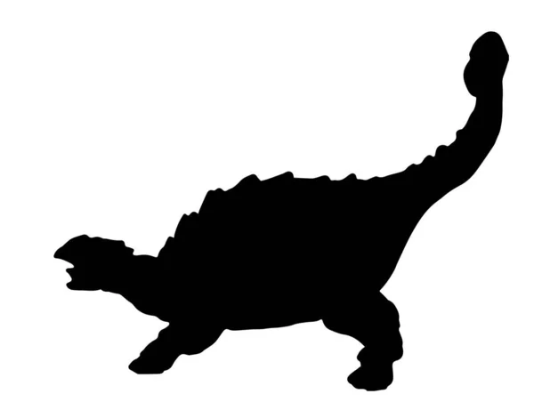 Polacanthus Dinosaurus Geïsoleerde Achtergrond — Stockvector