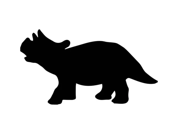 Regaliceratops Dinosaurie Isolerad Bakgrund — Stock vektor