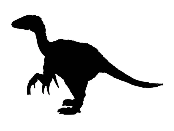 Therizinosaurus Dinoszaurusz Izolált Alapon — Stock Vector
