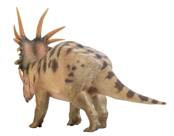 Dinossauro Styracosaurus Sobre Fundo Isolado — Fotografia de Stock