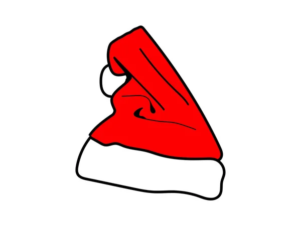 Cappello Natale Sfondo Isolato — Vettoriale Stock