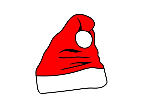 クリスマス帽子の隔離された背景 — ストックベクタ