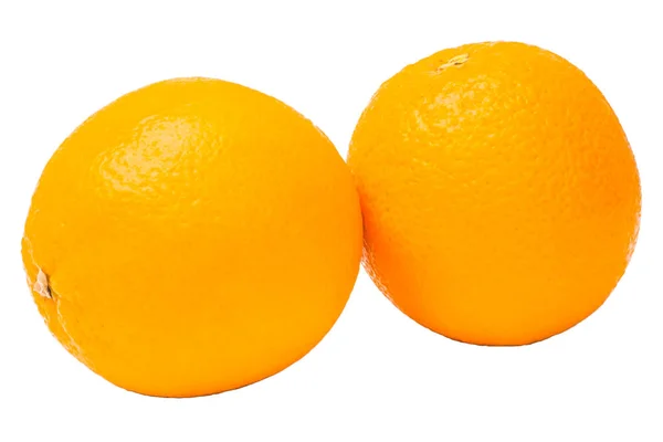 Oranje Fruit Witte Achtergrond — Stockfoto