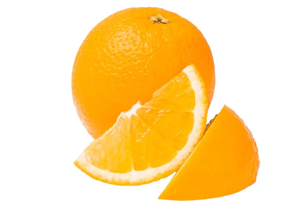 Oranžové Ovoce Bílém Pozadí — Stock fotografie