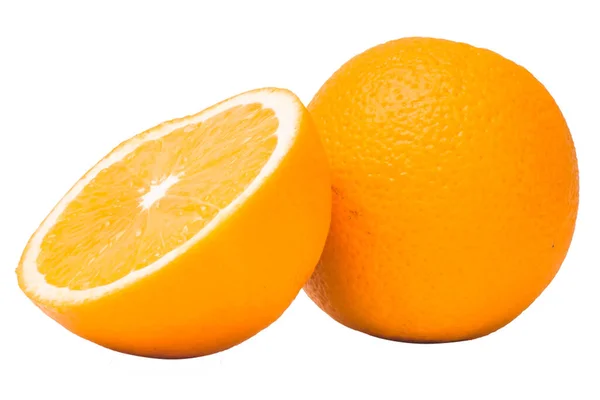 Narancs Gyümölcs Fehér Alapon — Stock Fotó