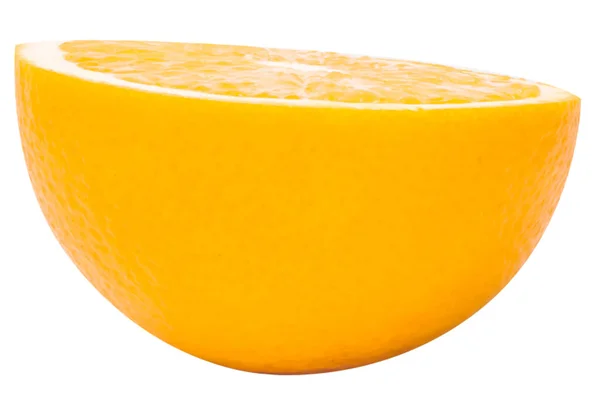 Orange Frukt Vit Bakgrund — Stockfoto