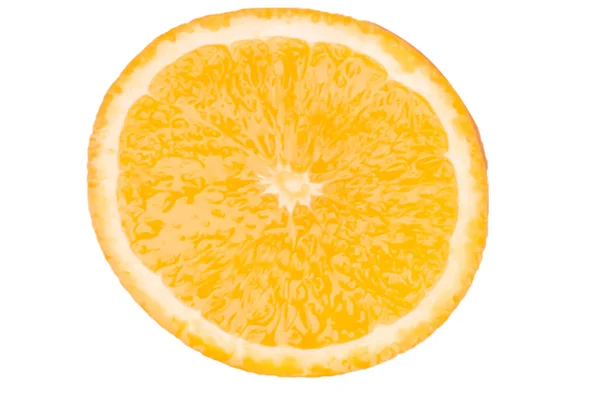 Orange Frukt Vit Bakgrund — Stockfoto