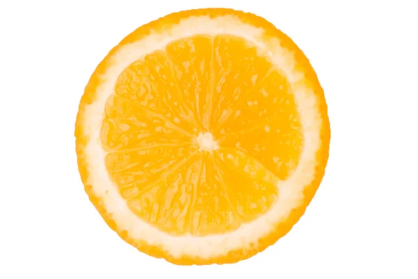 Orange Frukt Vit Bakgrund — Stockfoto