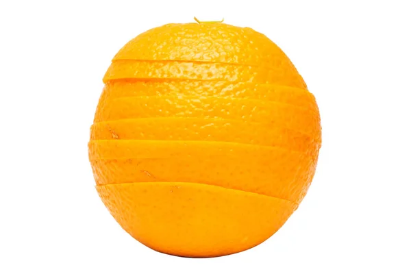 Buah Oranye Pada Latar Belakang Putih — Stok Foto