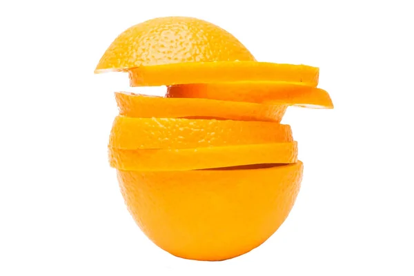 Orange Fruit White Background — Stock Photo, Image