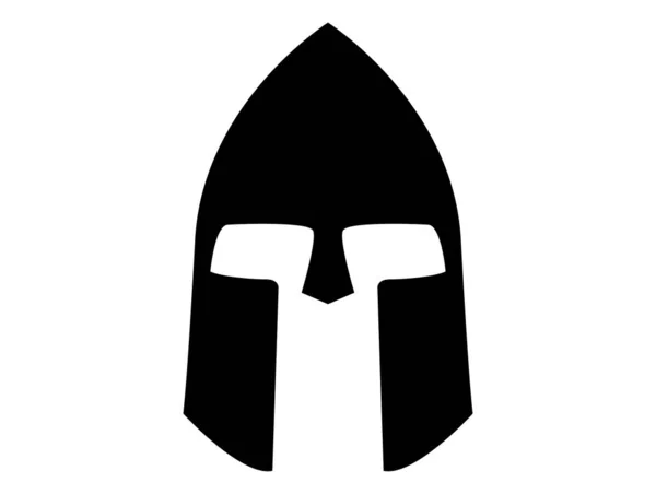 Gladiador Roman Máscara Símbolo Logotipo Vetor — Vetor de Stock