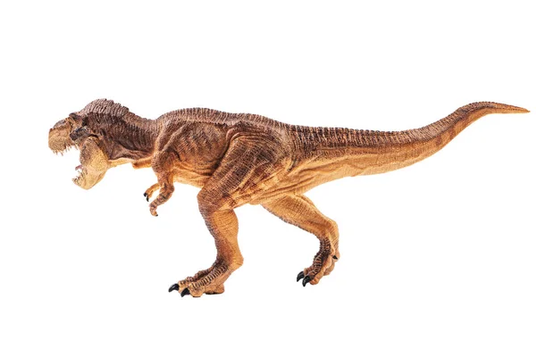 Tyranozaur Rex Dinozaur Tle Izolacji — Zdjęcie stockowe