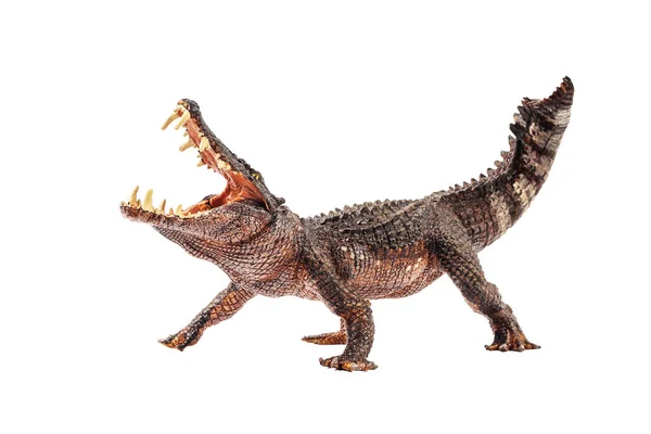 Kaprosuchus Dinosaurie Vit Bakgrund — Stockfoto