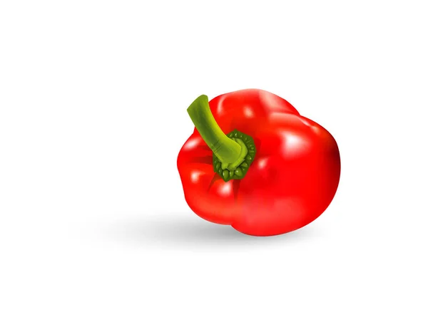 Πιπεριές Λαχανικά Απομονωμένα Διάνυσμα Εικονογράφηση — Διανυσματικό Αρχείο