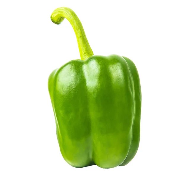 Bell Pepper Isolated White Background Clipping Path — Stockfoto