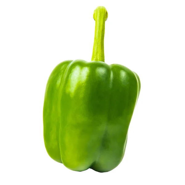 Bell Pepper Isolated White Background Clipping Path — Zdjęcie stockowe