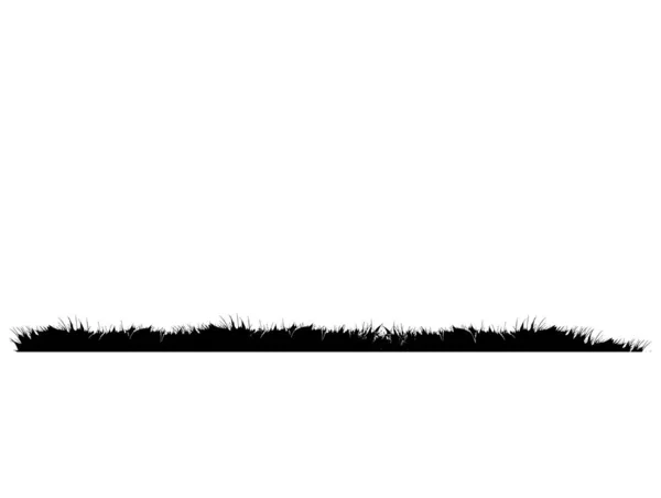 Травяной Силуэт Пейзажные Баннеры Волнистых Лугов Травой — стоковый вектор