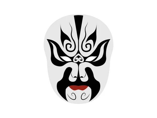 Peking Opera Maska Starých Lidí — Stockový vektor