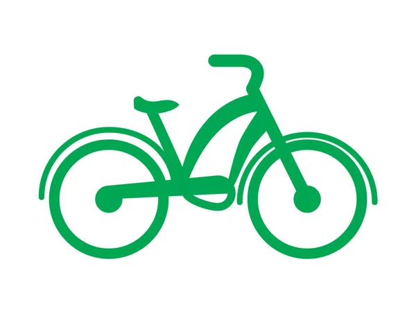Zole Edilmiş Arkaplanda Bisiklet Simgesi — Stok Vektör