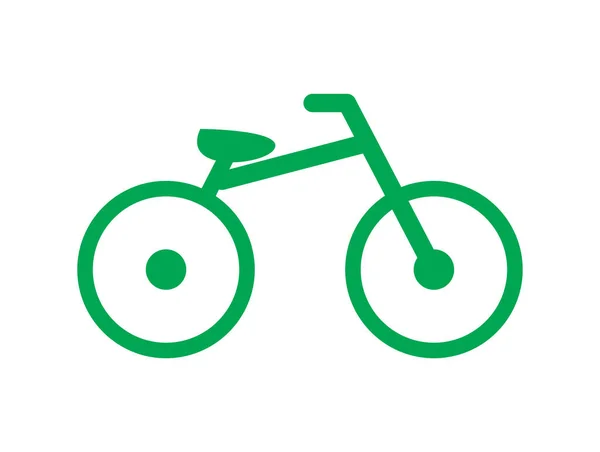 隔离背景下的自行车图标 — 图库矢量图片