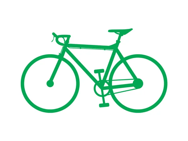 Ícone Bicicleta Fundo Isolado — Vetor de Stock