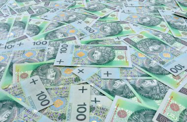 banknot 100 Zlotisi arka plan Lehçe