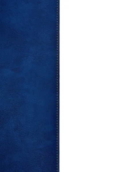 Livro de capa de couro azul — Fotografia de Stock
