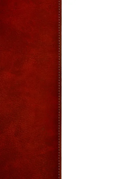 Red leather cover book — Stock Photo, Image