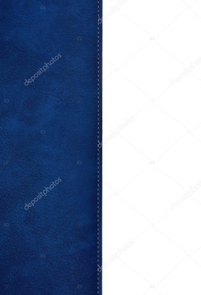 Blue leather cover book