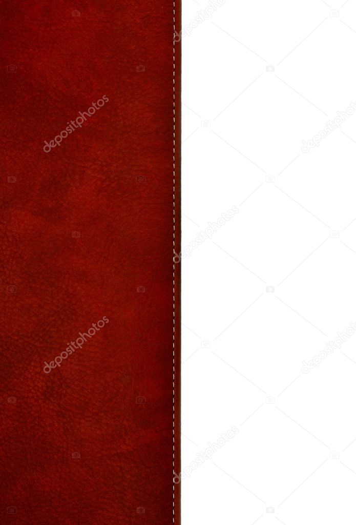 Red leather cover book