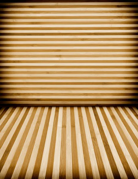 Wooden wall and floor background — Stock Photo, Image