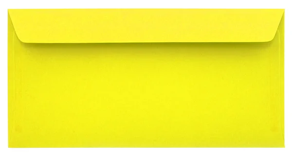 Envelope amarelo isolado — Fotografia de Stock