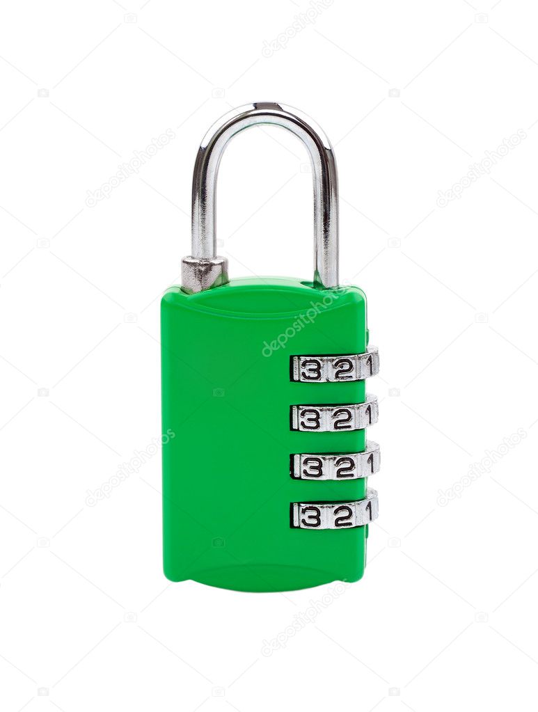 Green padlock