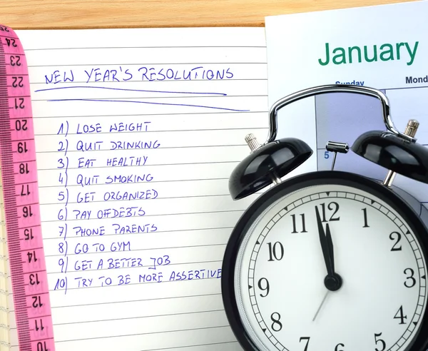 New Year's Resolutions — Stock Photo, Image