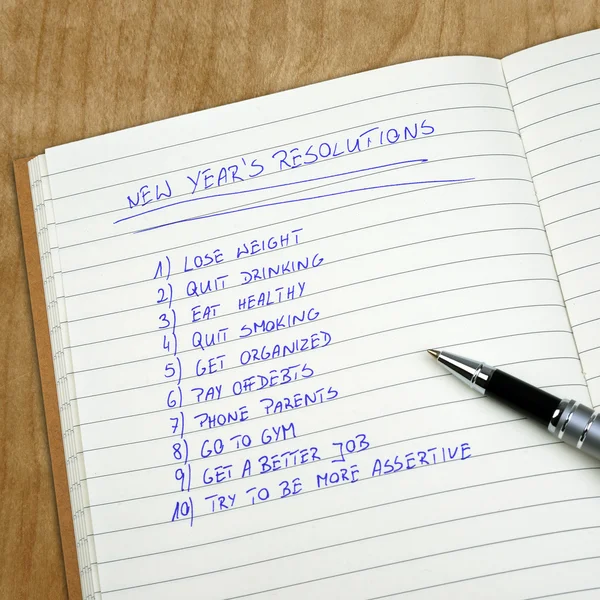 New Year's Resolutions — Stock Photo, Image