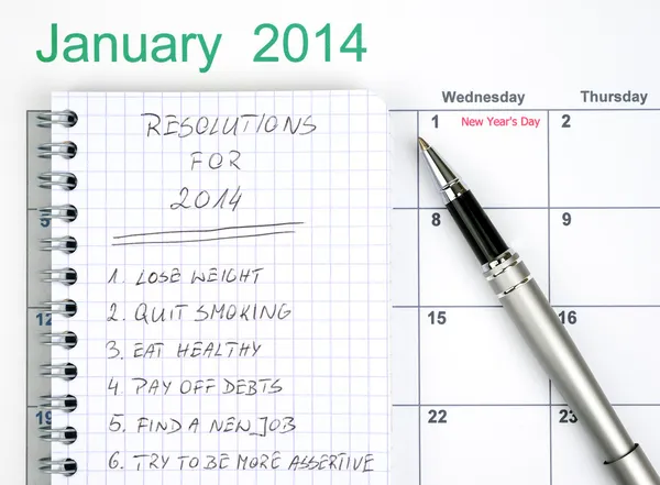 New Year's Resolutions — Stock Photo, Image