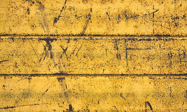 Tło Zrobić Żółte Malowane Zardzewiałe Ściany — Zdjęcie stockowe