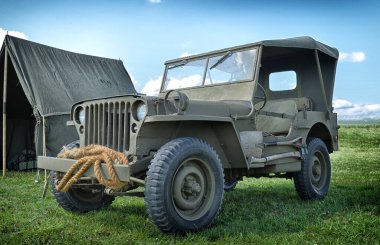 Old WW II 1 / 4 ton 4x4 kamyon, Willys MB 