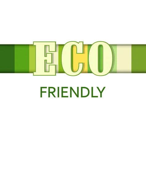 Póster Eco friendly — Vector de stock