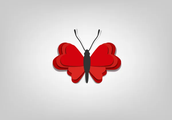 Papier créatif papillon — Image vectorielle