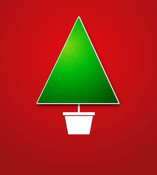 Tarjeta árbol de Navidad — Archivo Imágenes Vectoriales