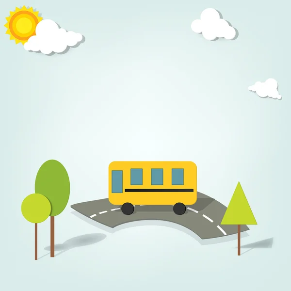 Autobús escolar vector — Archivo Imágenes Vectoriales