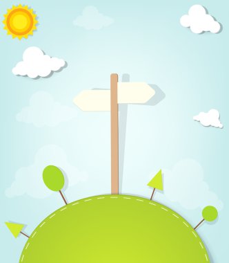 Boş yol işaret. vektör