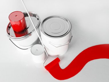 banka, boya ve silindir