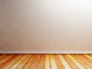 boş oda sıcak hoş renklerde